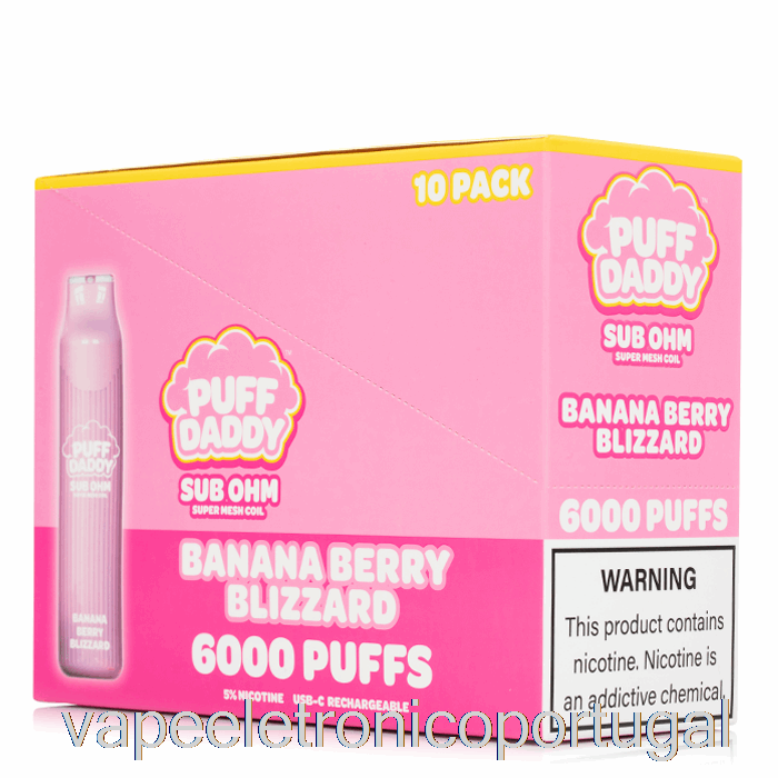 Vape Eletrônico [pacote Com 10] Puff Daddy 6000 Descartável